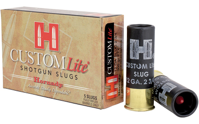 Hornady Custom Lite 12 Gauge 2.75" 300 gr FTX Slug, 5 Rounds