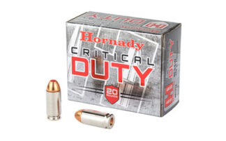 Hornady Critical Duty .40 S&W 175gr FlexLock Duty Ammo, 20 Rounds/Box