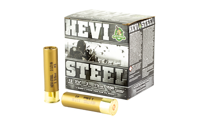 Hevishot HEVI-Shot HEVI-Steel 12 Gauge 3.5 in #3 1 3/8 oz, 25-Round Box