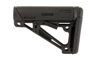 Hogue AR-15 Overmolded Collapsible 6-Position Stock, Mil-Spec, Black Rubber