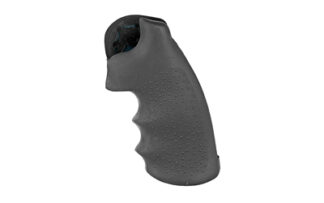 Hogue OverMolded Rubber Monogrip with Finger Grooves for Colt Python, Black