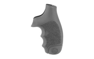 Hogue OverMolded Monogrip Rubber Grip for S&W J-Frame Round Butt (Black, Finger Grooves)