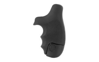 Hogue OverMolded Tamer Rubber Grip for S&W Centennial J-Frame/Bodyguard 38, Black