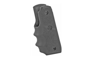 Hogue Rubber Grip Finger Grooves for Ruger Mark IV 22/45 MKIV, Black