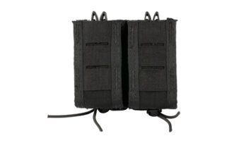 High Speed Gear TACO Duty Double Magazine Pouch, Black Nylon with MOLLE