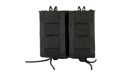 High Speed Gear TACO Duty Double Magazine Pouch, Black Nylon with MOLLE