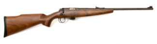 Davey Crickett 722 Sporter .22 LR Bolt Action Rifle, 16.25 in Barrel, 7+1 Rounds (Blued/Walnut)