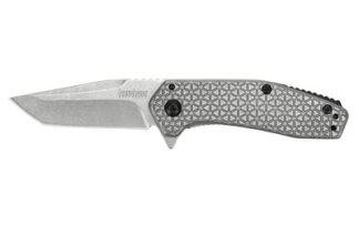 Kershaw Cathode Assisted Folding Knife 2.25 in Tanto, Stainless Handle