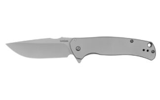 Kershaw Scour Assisted Folding Knife, 3.30" 8Cr13MoV SS Drop Point Blade