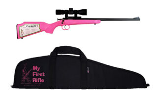 Davey Crickett Crickett Single Shot .22 LR 16.25 in Barrel 1-Round Pink Synthetic Stock