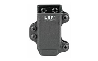 LAG Tactical Single Pistol Magazine Carrier for 9/40 Double Stack Full-Size Magazines, Black