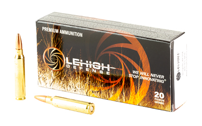 Lehigh Defense Controlled Chaos .223 Rem 62 gr Boat Tail Hollow Point, 20 Rounds Per Box