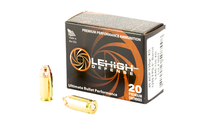 Lehigh Defense Xtreme Defense .45 ACP 135 gr Solid Copper FTM 20 Rounds Per Box
