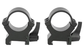 Leupold QRW2 Quick-Release Weaver/Picatinny Scope Rings, Cross-Slot, Matte Black, 1 in High