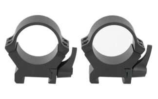 Leupold QRW2 30mm Medium Matte Black Steel Quick-Release Scope Rings