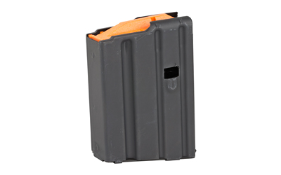 Asc ASC .223 Rem / 5.56 NATO 10-Round AR-15 Magazine, Stainless Black with Orange Follower