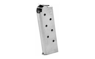 Chip McCormick Match Grade 1911 Officer .45 ACP 7-Round Detachable Magazine, Stainless Steel