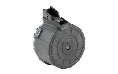 ProMag SAIA7 Saiga 12 12 Gauge Standard Drum Magazine, 12 Rounds, Black Polymer