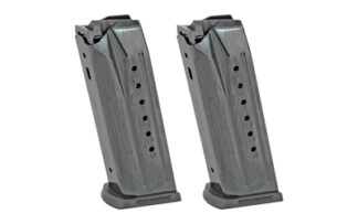 Ruger Security-9 15rd 9mm Detachable Magazine 2-Pack, Black Oxide Steel