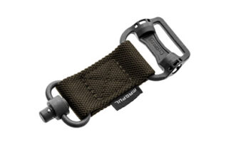 Magpul MS1 Sling Adapter, 2-to-1 Point QD, Ranger Green Finished Steel and 1-1/4 in Webbing