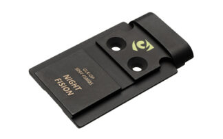 Night Fision Pistol Optic Plate Mount for Holosun 509T, Full Size Glock MOS, Black Stainless Steel
