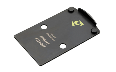 Night Fision Pistol Optic Plate for Sig P320, Fits RMR and Holosun 507C (Black)