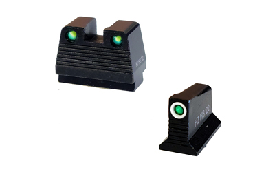 Hi-Viz N2 Co-Witness Glock MOS Tritium Night Sight Set, Green, 0.430 in Height