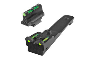 Hi-Viz Henry H009 Adjustable Rear, Fixed Front Fiber-Optic Sight Set (Green/Red/White)