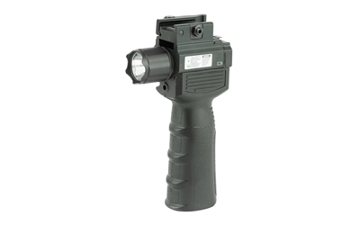 NCStar Vertical Foregrip Flashlight & Green Laser, Weaver/Picatinny Rail, Black