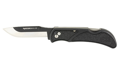 Outdoor Edge Razor Onyx OX30C 3 in 420J2 SS Folding Knife, Plain Edge, Black