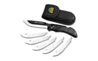 Outdoor Edge Razor Lite Folder Knife, 3.5 in Blade, 420J2 SS, Includes 6 Replacement Blades