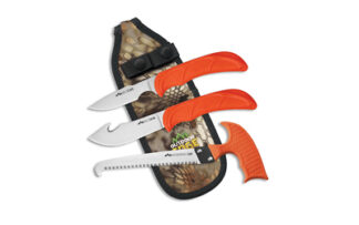 Outdoor Edge Wild Guide Kit 420J2 Stainless Steel Blades, Blaze Orange Handle