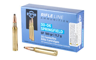 PPU .30-06 Springfield 180 gr Soft Point Rifle Ammo, 20 Rounds