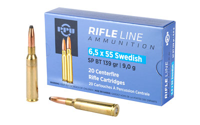 PPU 6.5x55 Swedish 139gr Soft Point Rifle Ammunition