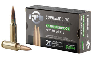 TR&Z PPU Supreme Line 6.5 Creedmoor 140 Gr Boat Tail Hollow Point, 20 Rounds