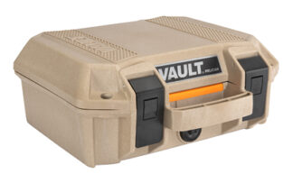 Pelican VCV100 Vault Small Pistol Case Tan, Polypropylene with Polyurethane Foam