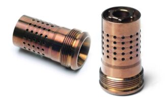 Q LLC Cherry Bomb Muzzle Brake, 9mm, 1/2-28 Threads, 1.64 in Length