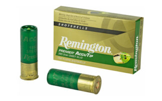Remington Premier AccuTip 12 Gauge 2.75 in 385 Grain Sabot Slug, 5 Rounds