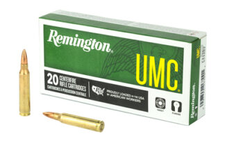 Remington UMC .223 Rem/5.56 NATO 55 Grain FMJ Ammunition, 20 Rounds Per Box
