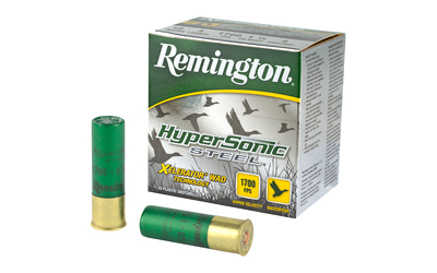 Remington HyperSonic Steel 12 Gauge 3 in #4 Steel Shot, 1 1/4 oz, 25 Rounds