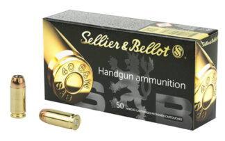 Sellier & Bellot SB40C .40 S&W 180gr JHP, 50 Rounds Per Box