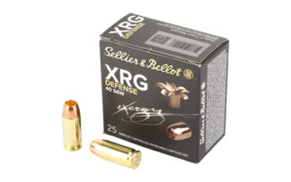 Sellier & Bellot XRG Defense .40 S&W 130 Grain Solid Copper Hollow Point, 25 Rounds