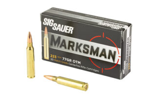 SIG Sauer Elite Performance .223 Remington 77 gr Open Tip Match (OTM) Ammunition, 20 Rounds