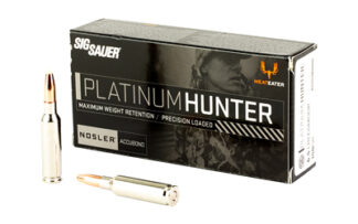 SIG Sauer Platinum Hunter 6.5mm Creedmoor 140 Grain Nosler AccuBond 20-Round Nickel Case
