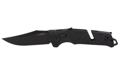 SOG Trident AT Folding Knife, Assisted Opening, Cryo D2 Steel, Line Cutter and Glass Breaker