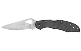 Spyderco Byrd Cara Cara 2 3.75 in Folding Knife, Black, 8Cr13MoV SS Blade