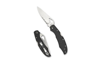Spyderco Byrd Cara Cara 2 3.75 in Folding Pocket Knife, 8Cr13MoV Steel Blade, Black