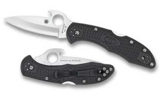 Spyderco Delica 4 2.9 in Folding Knife, Clip Point, VG10/Satin, Gray FRN