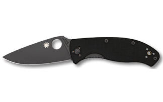 Spyderco Tenacious 3.39" Black G10 Folder Knife with 8Cr13MoV SS Blade