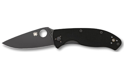 Spyderco Tenacious 3.39" Black G10 Folder Knife with 8Cr13MoV SS Blade